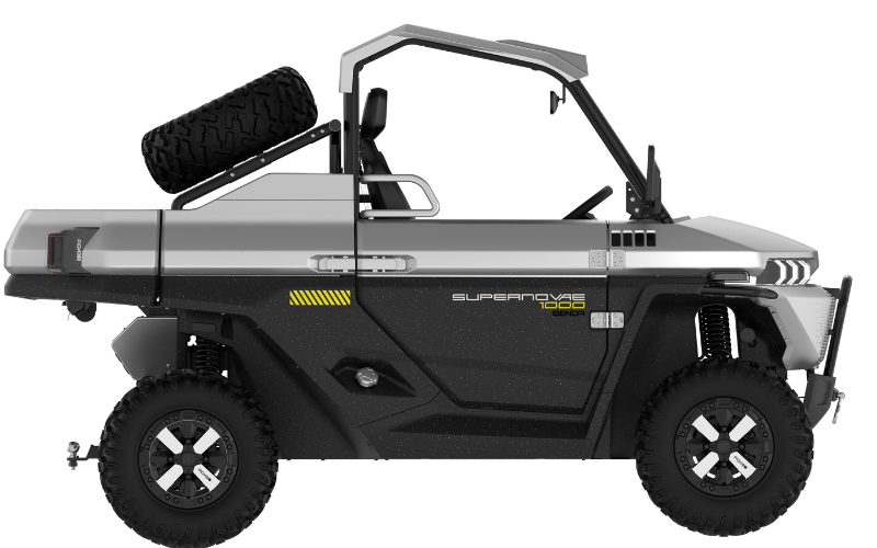 מבט צד של טרקטורון רכב שטח בנדה SUPERNOVA 1000 3מקומות