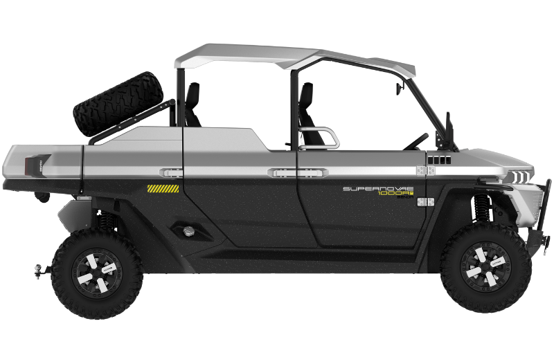 מבט צד של טרקטורון רכב שטח בנדה SUPERNOVA 1000 6מקומות
